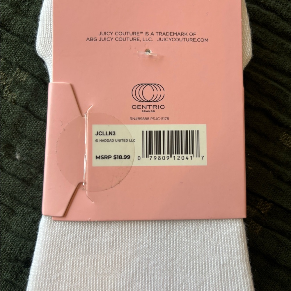 NWT 3 Pack Juicy Couture Gray and Teal Casual Socks Sale! - Picture 4 of 5